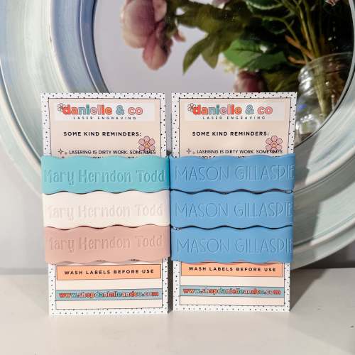 Personalized Silicone Bottle Band | Custom Water Bottle Name Label | Pick Your Own Colors| Danielle & Co – Danielle & Co.
