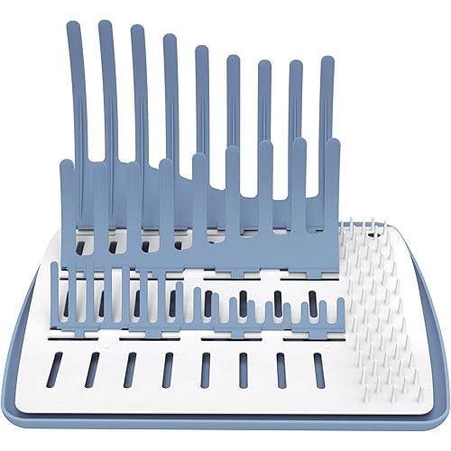 Dr. Brown's Folding Baby Bottle Drying Rack for Easy Storage, Dry Nipples, Pacifiers and Other Baby Essentials, BPA-free