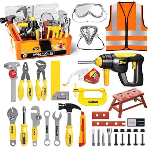 Kids Tool Set for Boys Electronic Toy Drill & Box