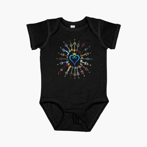 Kingdom Hearts Keyblades Baby One-Piece