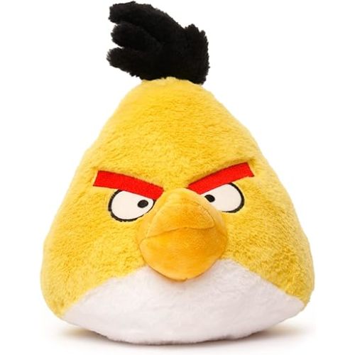 Mighty Mojo Angry Birds - Chuck - Yellow Bird - 9 Inch Collectible Plush Doll - Officially Licensed - Super Soft, Cuddly Doll for Kids and Adults - Original Series