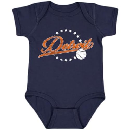 Retro Vintage Style Kid's Bodysuit for Baseball Fans