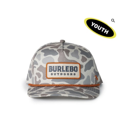 Youth Hunting Season Cap | Classic Deer Camo | BURLEBO