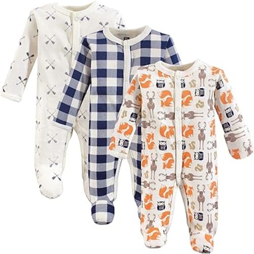 Hudson Baby Baby Girls' Cotton Preemie Sleep and Play