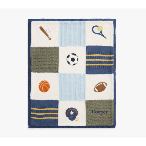 All Star Sports Patchwork Heirloom Baby Blanket