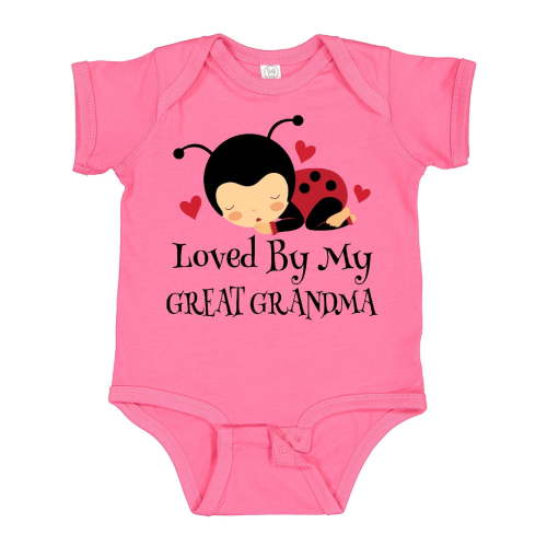 Inktastic Loved by My Great Grandma Girls Baby Bodysuit