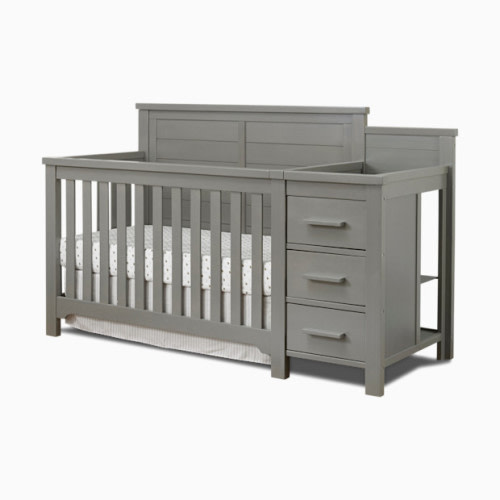 Sorelle Farmhouse Crib & Changer - Weathered Gray