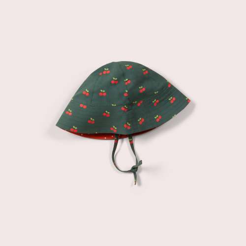 Olive Cherries Reversible Sunhat – Little Green Radicals