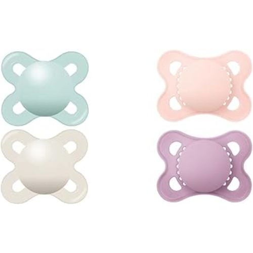 MAM Original Start Matte Newborn Baby Pacifier, Best Pacifier for Breastfed Babies, Sterilizer Case & Original Matte Baby Pacifier, Nipple Shape Helps Promote Healthy Oral Development
