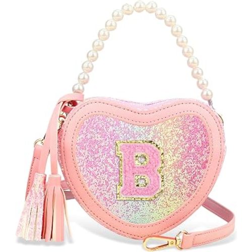 Kids Purse for Girls Heart Purse - Little Toddler Crossbody Shoulder Bag for Princess Handbags Gifts B