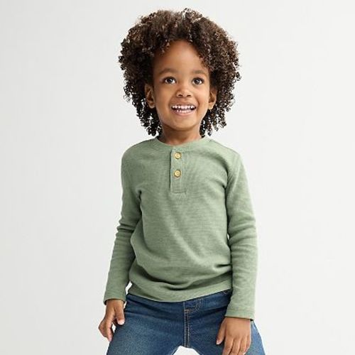 Toddler Boys Jumping Beans® Long Sleeve Thermal Henley Tee