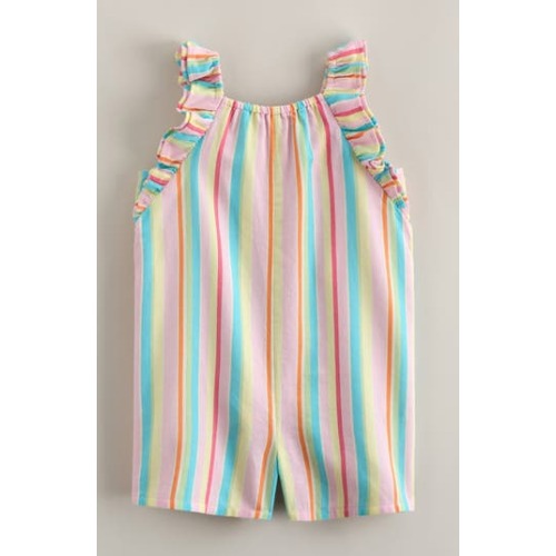 Double Flutter Cotton Romper, 9M