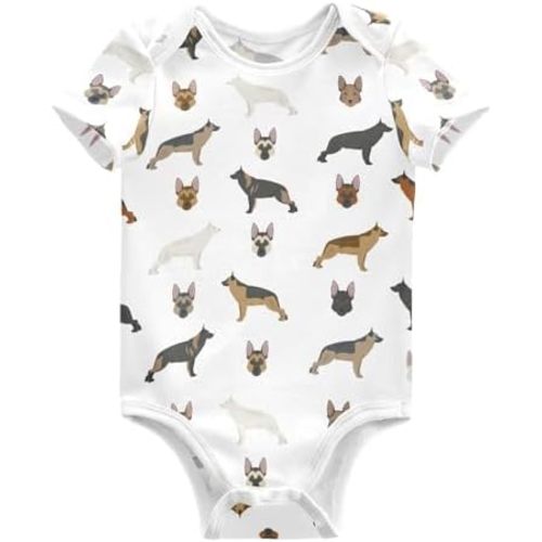 vvfelixl Dachshund Dog Baby Clothes for Boy Girl,Baby One-Piece Bodysuit for 0-24 Months,Short Sleeve