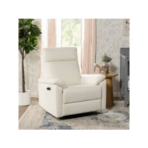 VANILLA - DaVinci Suzy Power Swivel Glider and Recliner