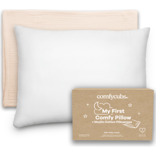 Toddler Pillows with Soft Muslin Pillow Case
