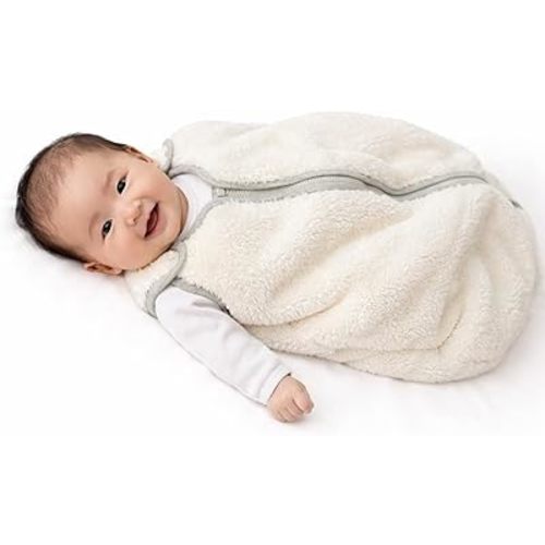 Baby Deedee Sleep Nest Teddy - Sherpa Sleep Sack 2.5 TOG 0-6M Ivory
