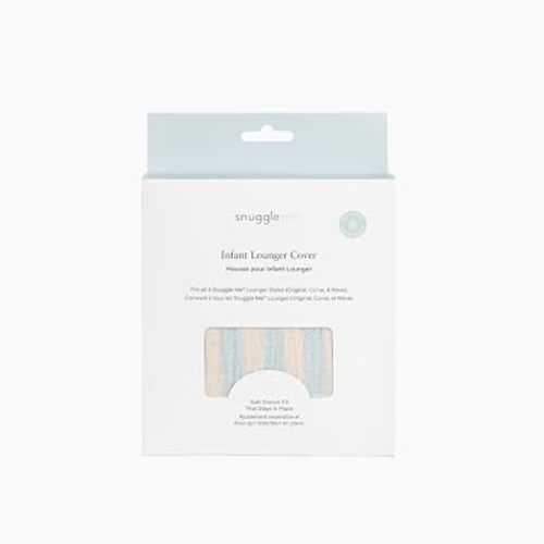 Snuggle Me Universal Lounger Cover 100% Organic Cotton Muslin - Bluebell