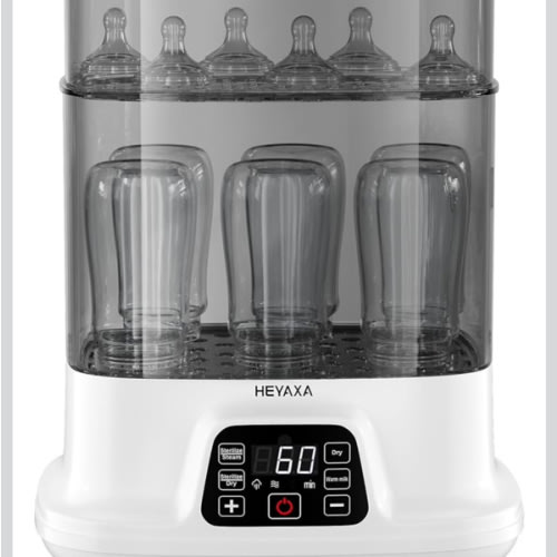 Bottle Steri-lizer and Dryer, Electric Steamer and Dryer for All Bottles, Parts & Baby Essentials, 10 Bottles Large Capacity, Touch Screen and Auto-Off