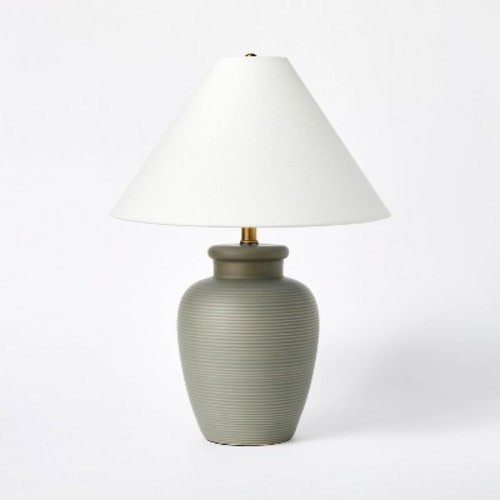 Large Table Lamp Forest Fog Dark Gray - Threshold™ Designed With Studio Mcgee