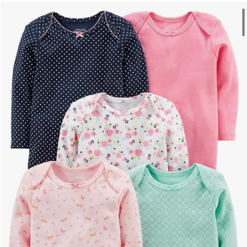 Simple Joys by Carter's baby-girls 5-pack Long-sleeve Bodysuit