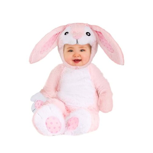 Fluffy Pink Bunny Costume for Babies