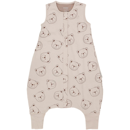 4 Season® Baby Sleep Bag with Feet, Merino Wool & Organic Cotton, Teddy Bear