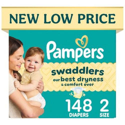 Pampers Swaddlers Sensitive Disposable Diapers - Size 2 - 148ct
