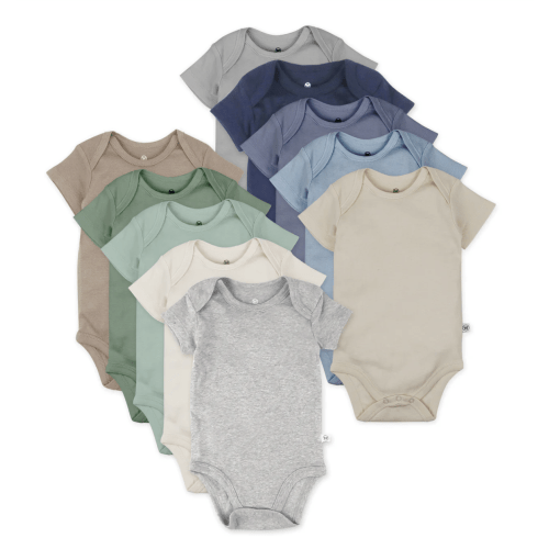 10-Pack Organic Cotton Short Sleeve Bodysuits | Honest Baby Clothing