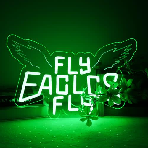 Eagle Team Chant Neon Signs for Wall Decor Team Chant Neon Lights for Bedroom Led Signs Suitable for Dormitory Man Cave Christmas Gift