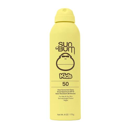 Sun Bum Kids SPF 50 Sunscreen Clear Body Spray - Broad Spectrum Water-Resistant with Vitamin E - Wet or Dry Skin Application - Hawaii 104 Act Compliant (Without Octinoxate & Oxybenzone) - 6 oz