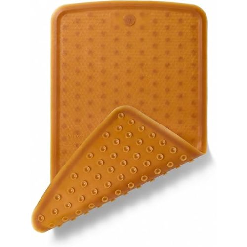 HEVEA Baby & Toddler Bath Mat - 100% Natural Rubber Non Slip Bathtub Mat for Baby - Upcycled, Danish Design - Safe & Sustainable Bathroom Essential (Natural)