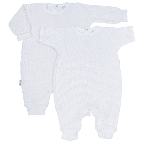 Paty Knit Romper Short Sleeve/Long Sleeve