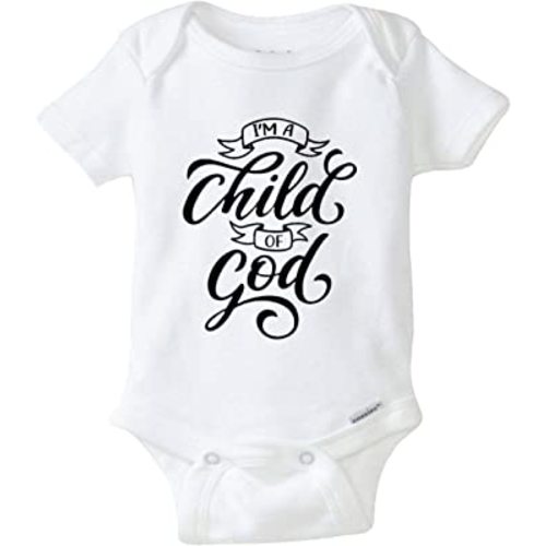 A Child of God - Organic Religious Novelty Infant Baby Bodysuit Onesie Outfit