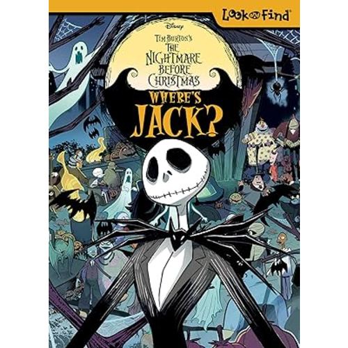 Disney Tim Burton's The Nightmare Before Christmas - Where’s Jack? Look and Find Activity Book - PI Kids