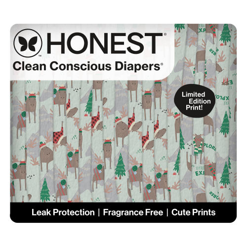 Honest Wetness Indicator Diapers - Plant-Based & Fragrance-Free | Honest