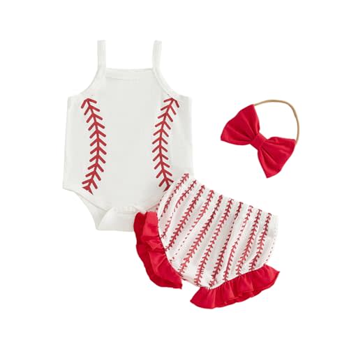 3Pcs Newborn Baby Girl Clothes Cute Infant Summer Floral Outfit Sleeveless Strap Romper & Ruffled Shorts Set