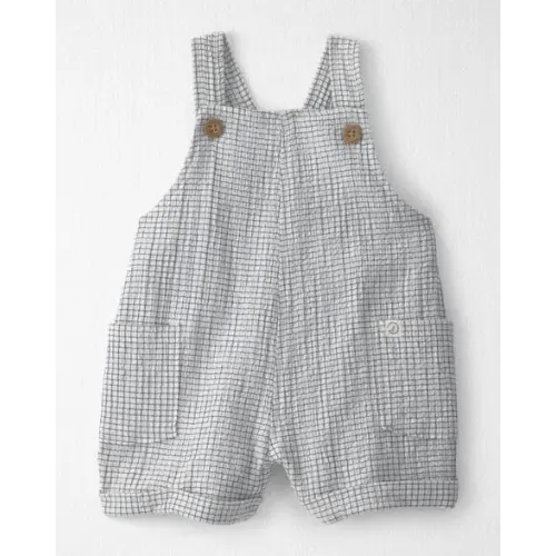 Baby Organic Cotton Seersucker Gauze Shortalls - Little Planet | Carter's