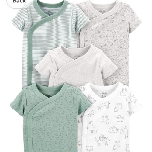 Simple Joys by Carter's unisex-baby 5-pack Side Snap Short-sleeve Bodysuit