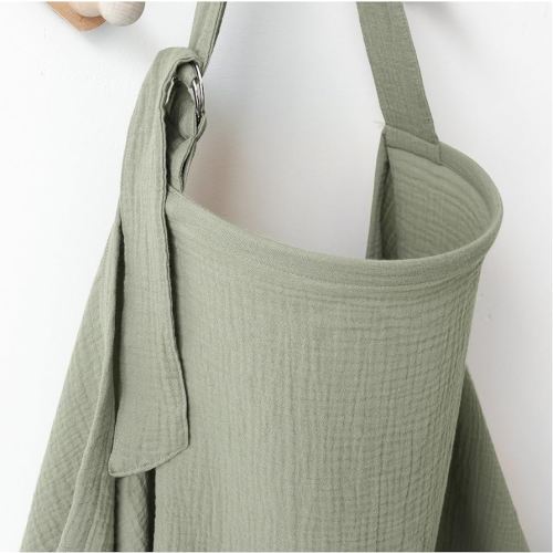 Muslin Nursing Covers for Breastfeeding, Privacy Breast Feeding Cover with Arch Neckline for Mom and Baby, Breathable 100% Cotton Nursing Apron Multi-use Stroller Cover