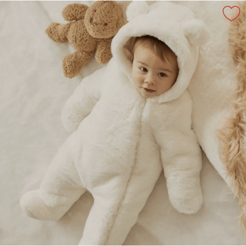 Plush Bear Playsuit 3-12m
