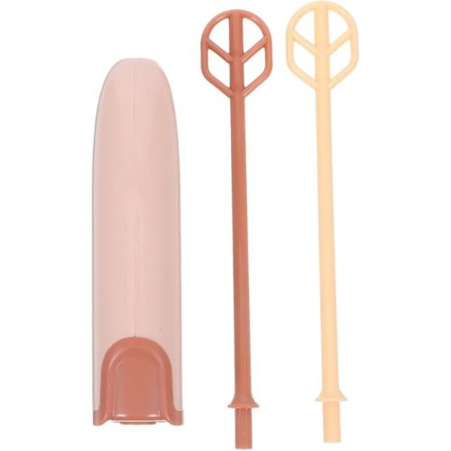 Handheld Electric Mixer Small Portable Drink Infant Milk Powder Mixer with 2 Stirring Sticks