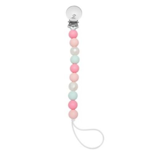 Loulou Lollipop® Pacifier Clip in Pink/Mint - PINK/MINT - NO SIZE