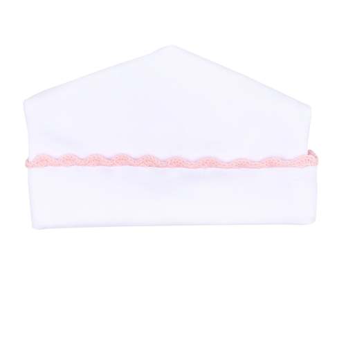 Baby Joy Hat with Pink Crochet Trim