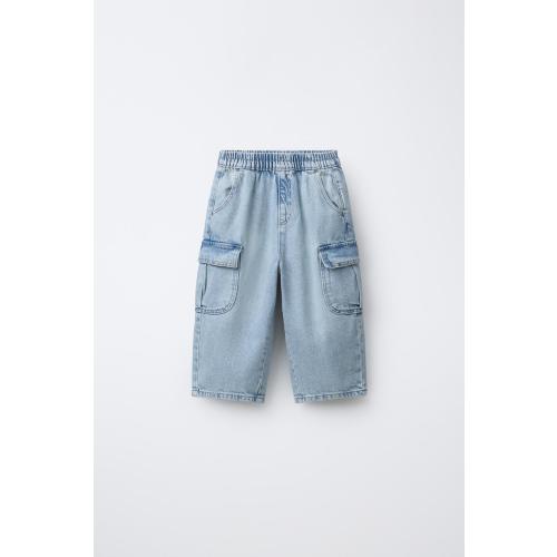 CARGO JEANS - Mid-blue | ZARA United States - 3 YEARS