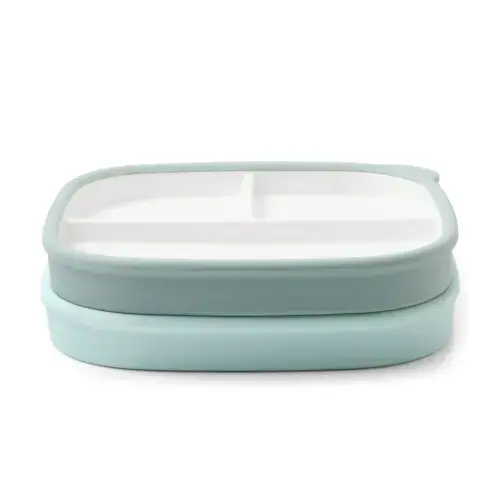 Clean Start Toddler Ceramic Divided Plate - 2 Pack
