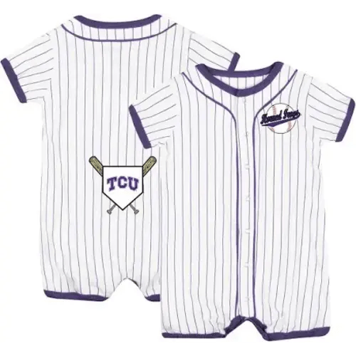 Infant TCU Horned Frogs White Romper