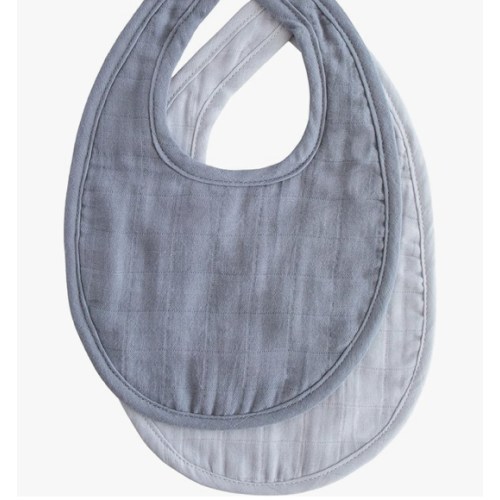 mushie Muslin Baby Bib | 2 Pack