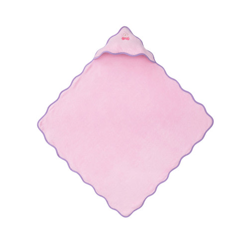 Stoney Clover Lane Cherry Scallop Baby Hooded Towel