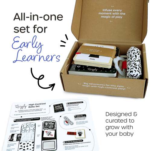 High Contrast Newborn Toy Set – Quiggly