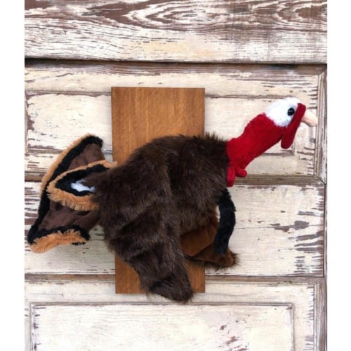 Plush Turkey Wall Mount, Kids Room, Nursery, Hunting Decor